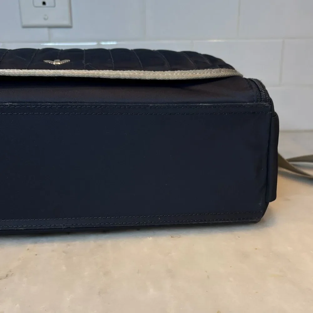 Armani Emporio Navy Blue Designer Baby Diaper Weekender Messenger Bag Set